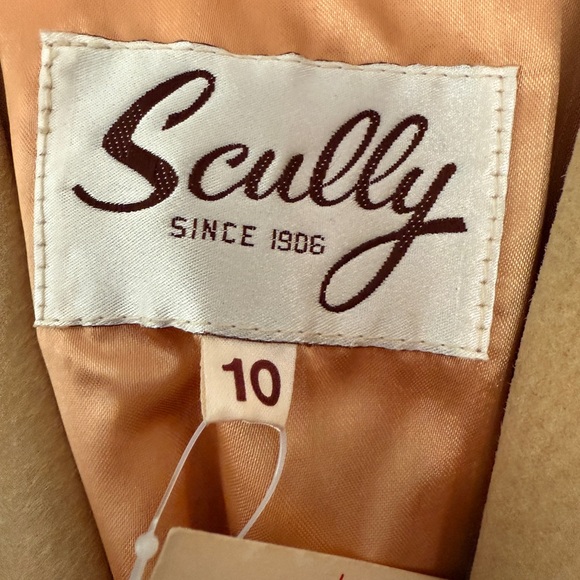 Real Leather Vintage Scully Camel Fringe Jacket - Picture 4 of 6